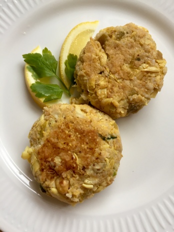"Fish" Cakes with Chickpeas and Artichoke Hearts, via Eat the Vegan Rainbow
